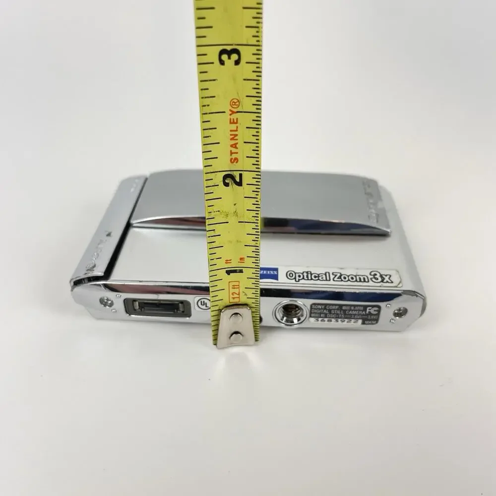 Sony Digital Camera Cybershot DSC-T5 5.1MP Silver Camera PARTS ONLY NOT WORKING